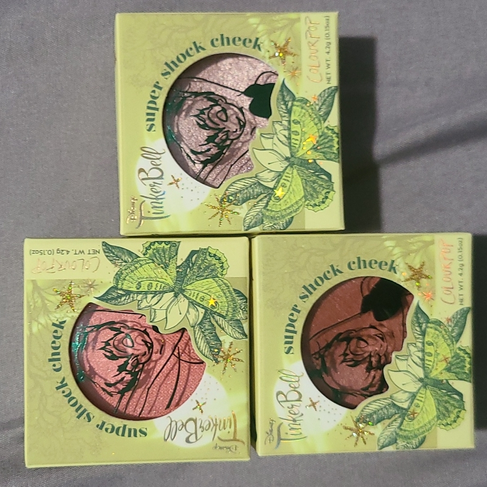 Colourpop x Disney Tinkerbell Super shock cheeks set